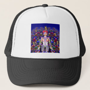 Robot Butterfly Trucker Hat