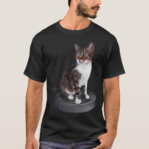 Robot Cat Vacuum Cleaner Feline Animal Cute Cat T-Shirt