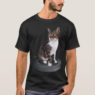 Robot Cat Vacuum Cleaner Feline Animal Cute Cat  T-Shirt