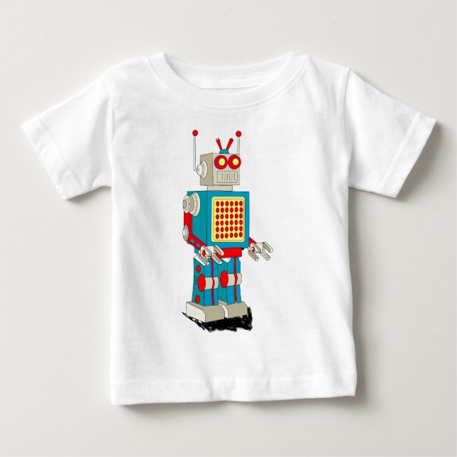 Robot character cartoon baby T-Shirt (Front)