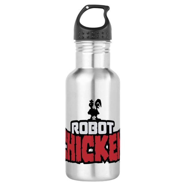 Robot Chicken Logo 532 Ml Water Bottle (Front)