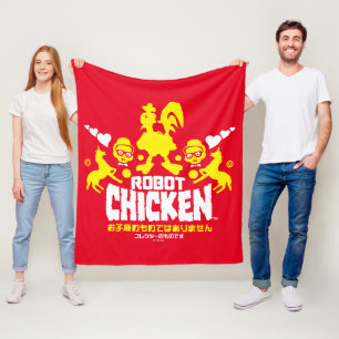Robot Chicken Nerd Unicorn Graphic Fleece Blanket