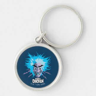 Robot Chicken Scientist Head Graphic Key Ring