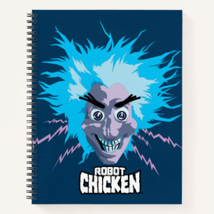 Robot Chicken Scientist Head Graphic Notebook