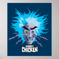 Robot Chicken Scientist Head Graphic
