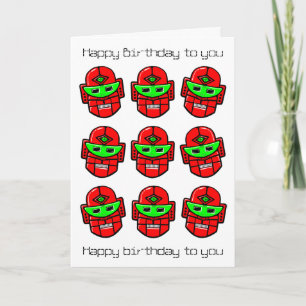 Robot Choral Society - Happy Birthday Song Card