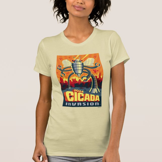 Robot Cicada T-Shirt (Front)