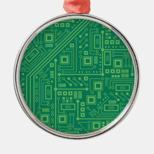Robot Circuit Board Metal Tree Decoration