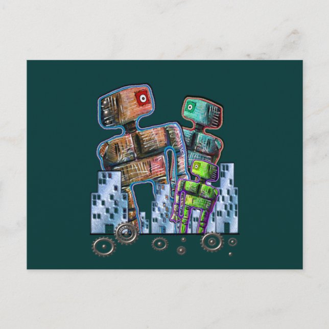 Robot City Postcard (Front)
