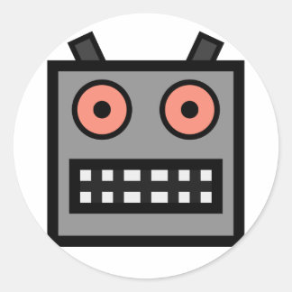 ROBOT CLASSIC ROUND STICKER