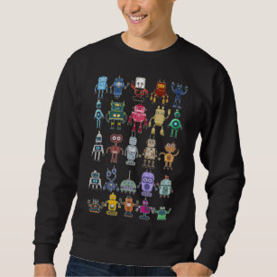 Robot Collection Science Technology Robots Sweatshirt