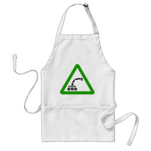 Robot Crossing Warning Sign Standard Apron