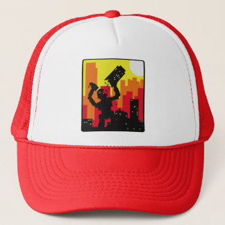 Robot Destroy Trucker Hat