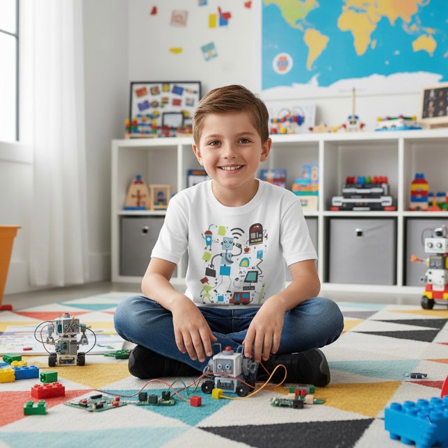 Robot Doodles T-Shirt (Creator Uploaded)