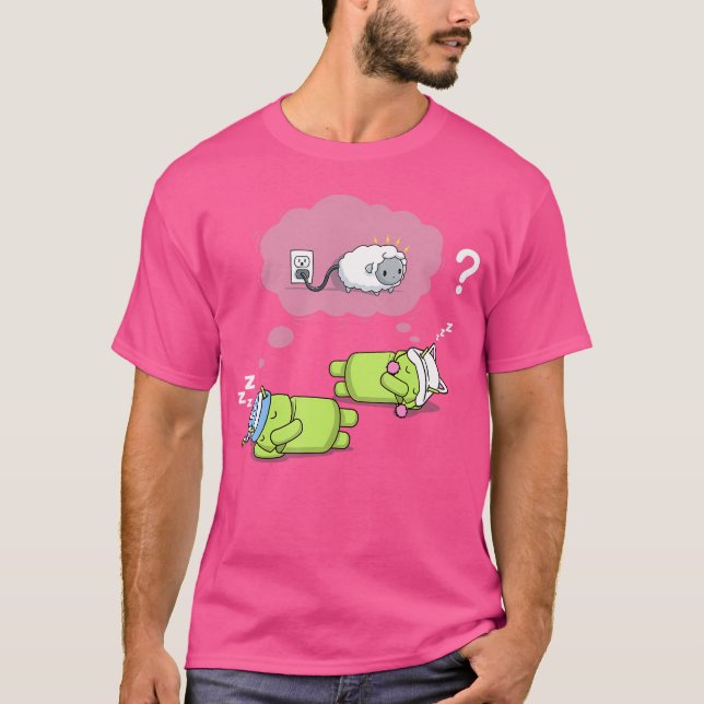Robot Dream Of Electric Sheep Sci-Fi Replicant Bla T-Shirt (Front)