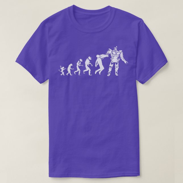 Robot Evolution Artificial Intelligence Design  T-Shirt (Design Front)