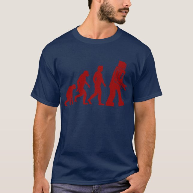 Robot Evolution - from man into robots T-Shirt (Front)
