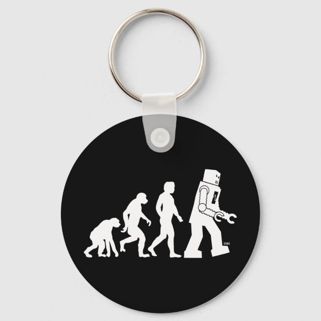 Robot Evolution Keychain (Front)