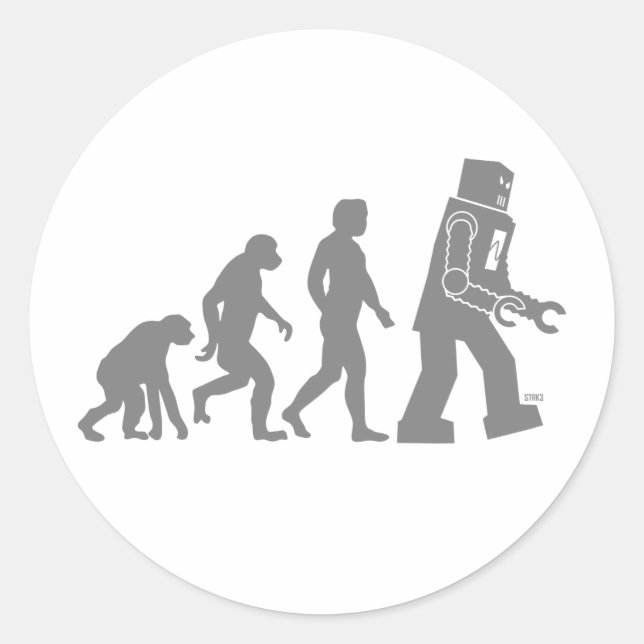 Robot Evolution Sticker (Front)