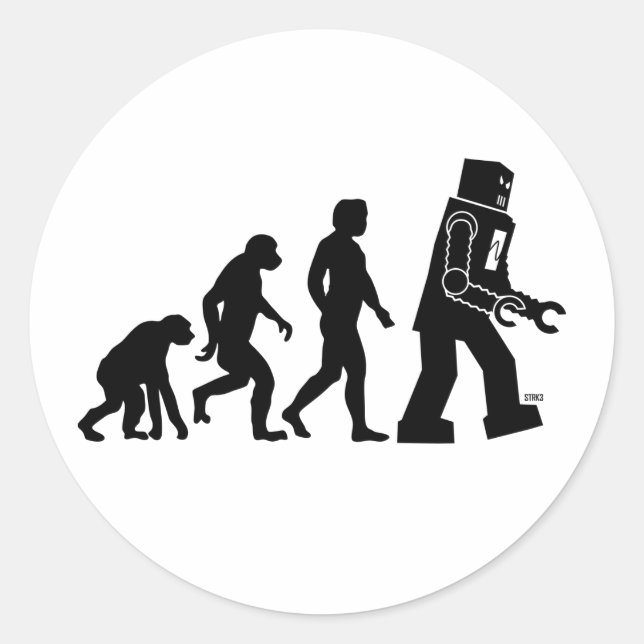 Robot Evolution Sticker (Front)