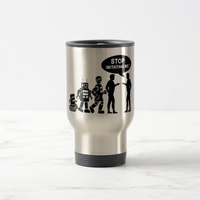 Robot evolution travel mug (Center)