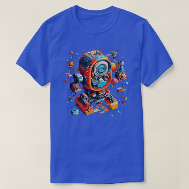 Robot Exploded View T-Shirt (Design Front)