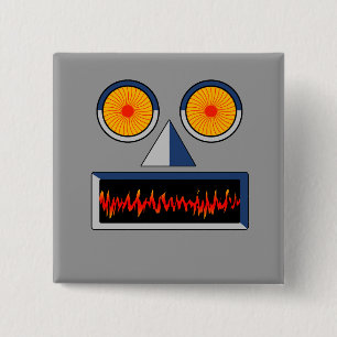 Robot Face Button