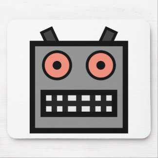 ROBOT FACE MOUSE PAD