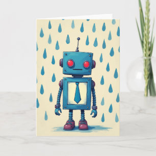 Robot Fathers Day Figure Card