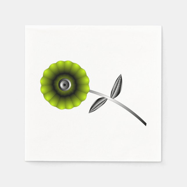 Robot Flower Napkin (Front)