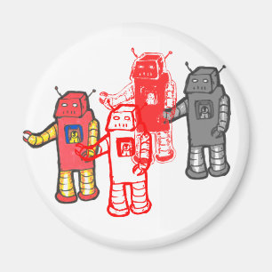 robot four magnet