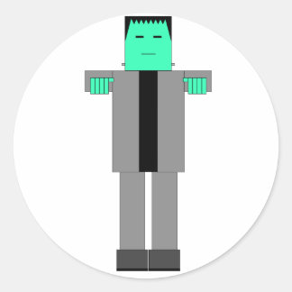 Robot Frankenstein Classic Round Sticker
