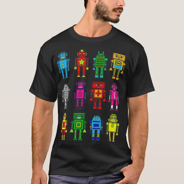 Robot  Funny Robot Technology Tee  (Front)