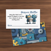 Robot Gearing Up for Baby & Books Diaper Raffle