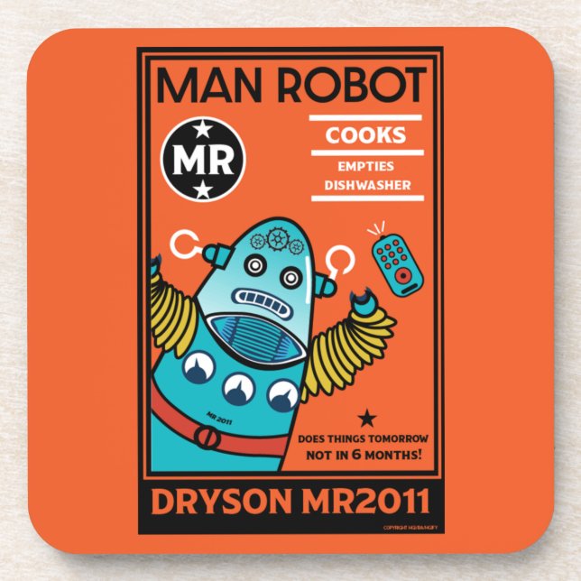 Robot Gifts For Anniversary Or Wedding     Coaster (Front)