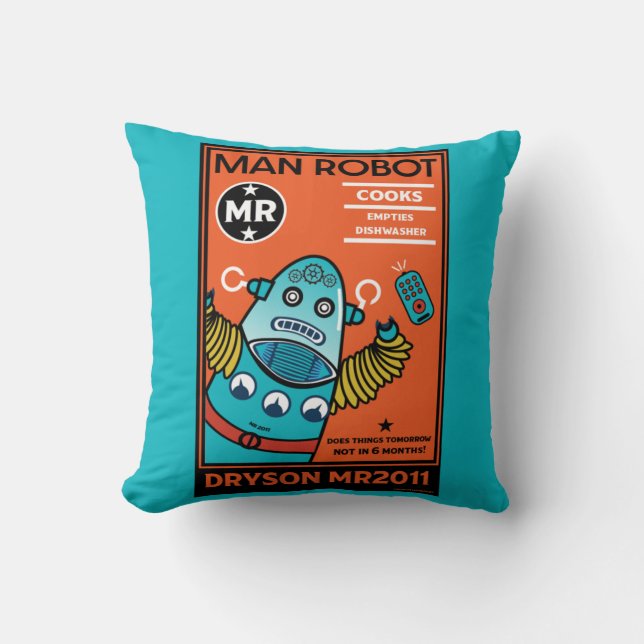 Robot Gifts For Anniversary Or Wedding  Two-Tone C Cushion (Front)