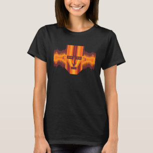 Robot Head Beam Flashes Light Flash Technology Ret T-Shirt