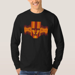Robot Head Beam Flashes Light Flash Technology Ret T-Shirt