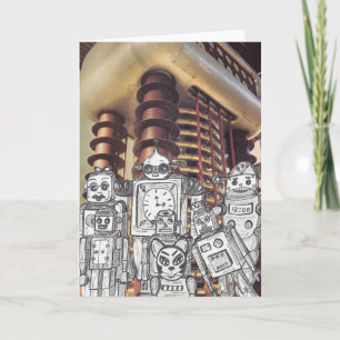 Robot Holiday 8 Card