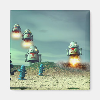 Robot Invasion From Above V2 Magnet
