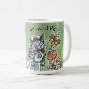 Robot Junkyard Cat And Dog CLASSIC MUG *Customise