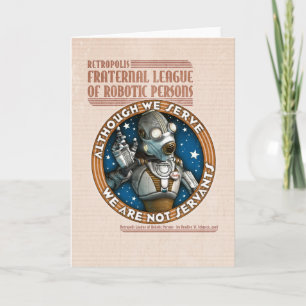 Robot Labour Union Greeting Card