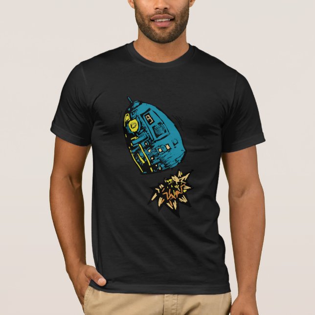 Robot Launch T-shirt (Front)