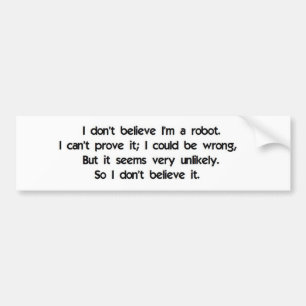 Robot Logic Bumper Sticker