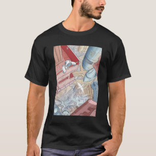Robot lost in a Moebius world   T-Shirt