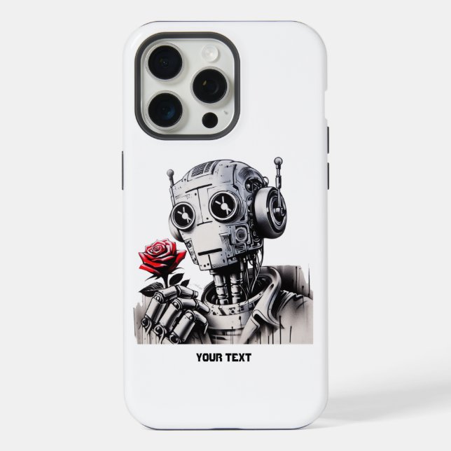 Robot Love 01 iPhone Case (Back)