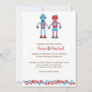 Robot Love Wedding v.2 Invitation