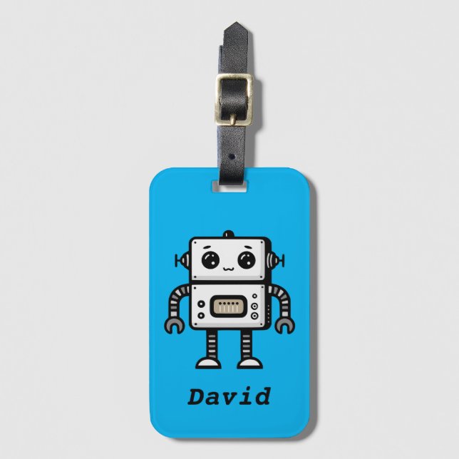 Robot Luggage Tag (Front Vertical)