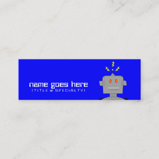 robot mini business card