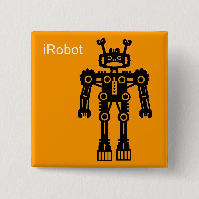 Robot Mk I (iRobot) - Orange 15 Cm Square Badge (Front)